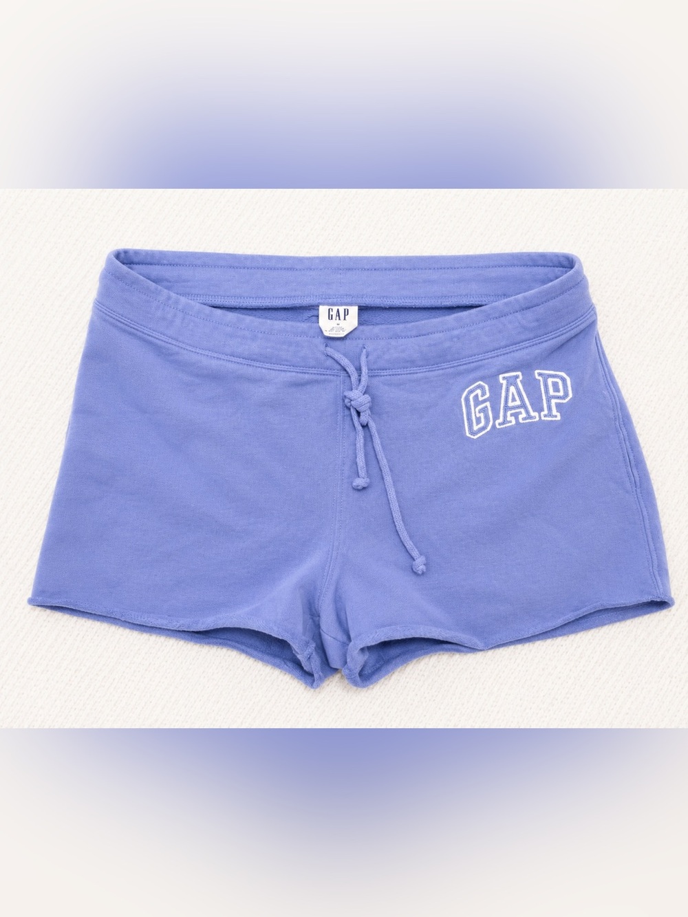 GAP Women's Periwinkle Drawstring Athletic Shorts - Picture 2 of 3